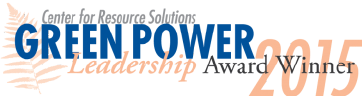 Center for Resource Solutions Green Power Leadership Award Winner 2015 Graphic